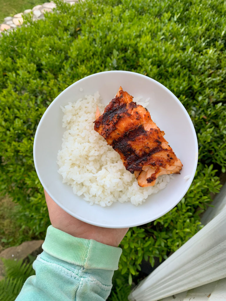 Homemade Gluten Free Salmon Sushi And Poke Bowls