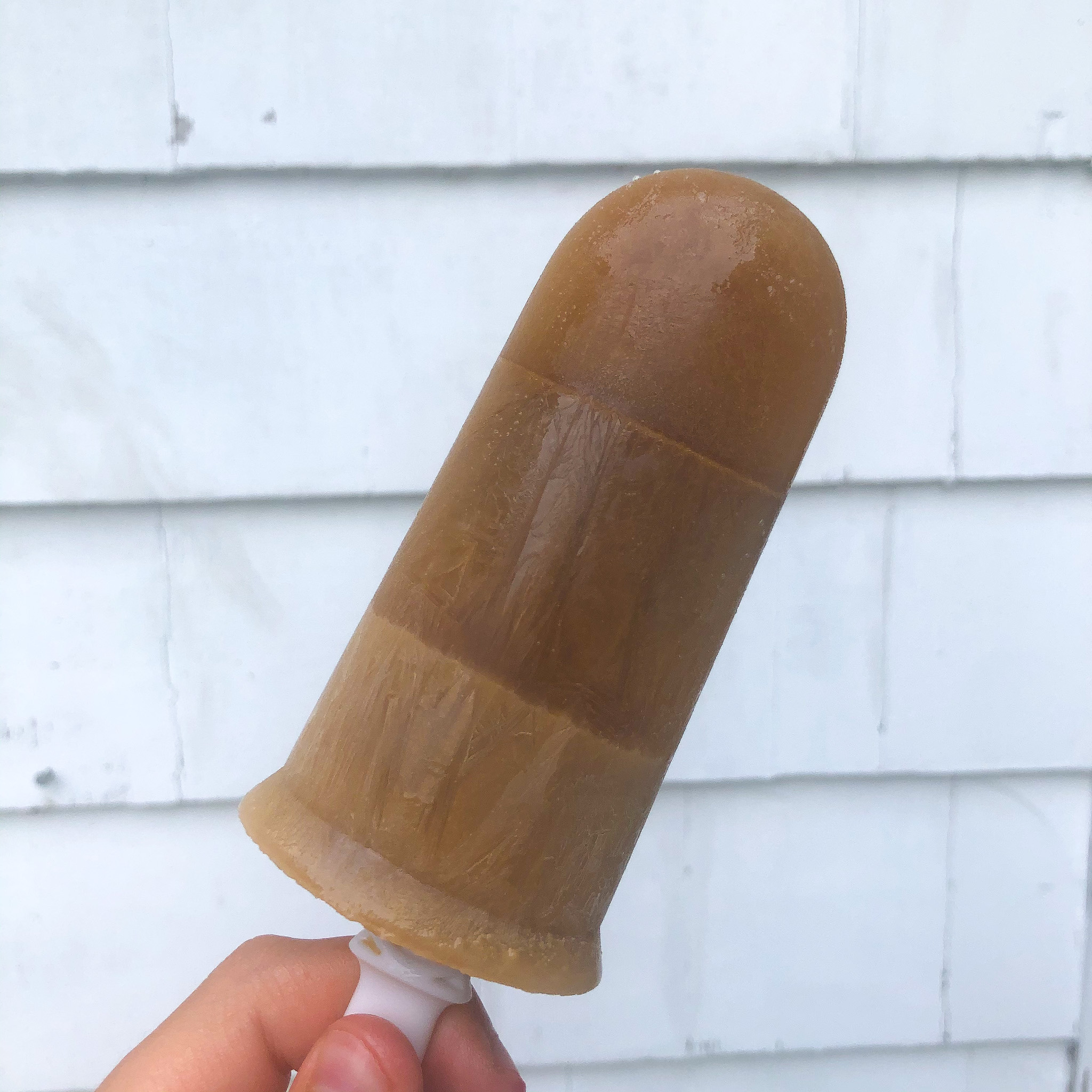 the finished cold brew popsicle