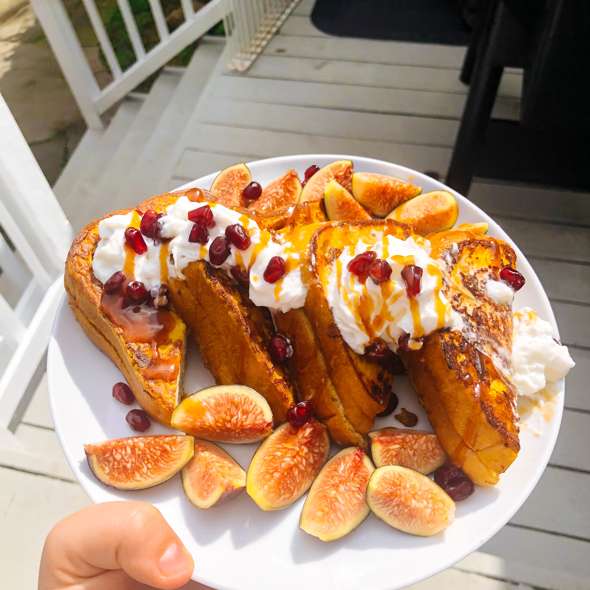 Gluten Free Pumpkin Cheesecake Stuffed French Toast - Lychee & Lavender